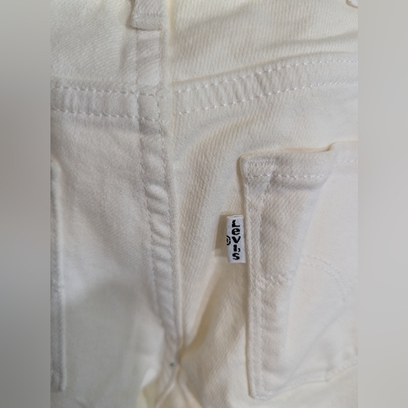 Levi's 711 Skinny White Jeans Size 24 - Picture 2 of 10